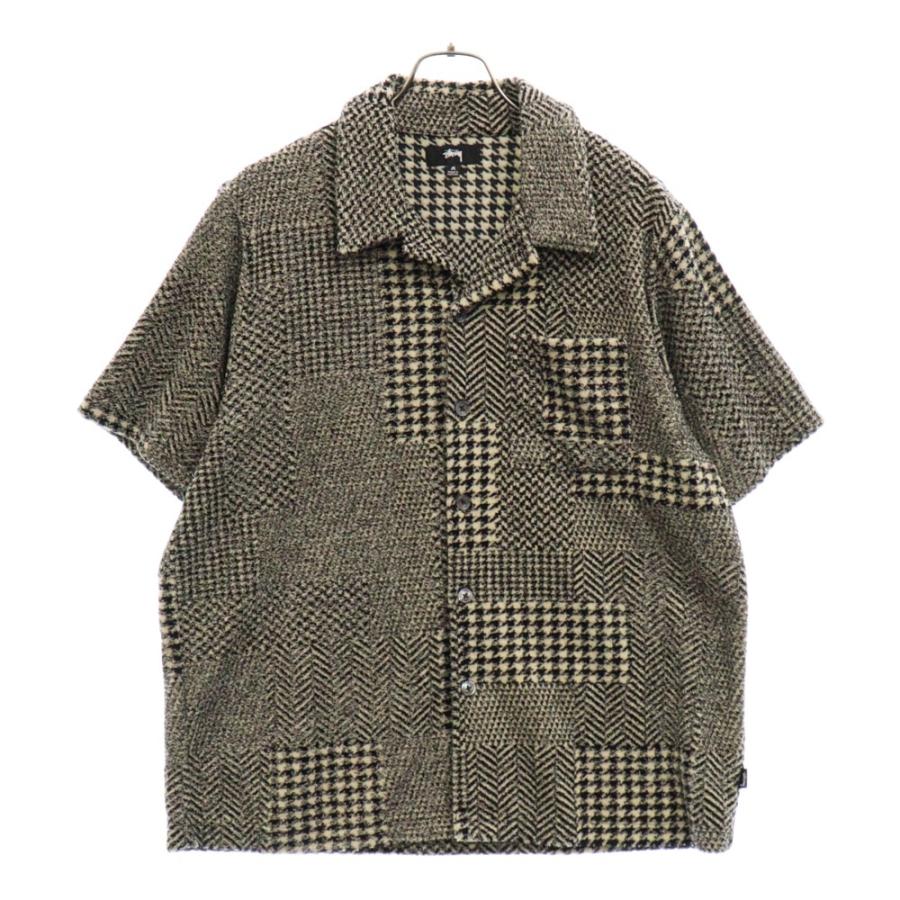 STUSSY ステューシー 23AW MIXED PATTERN JERSEY SHIRT ミックスド  