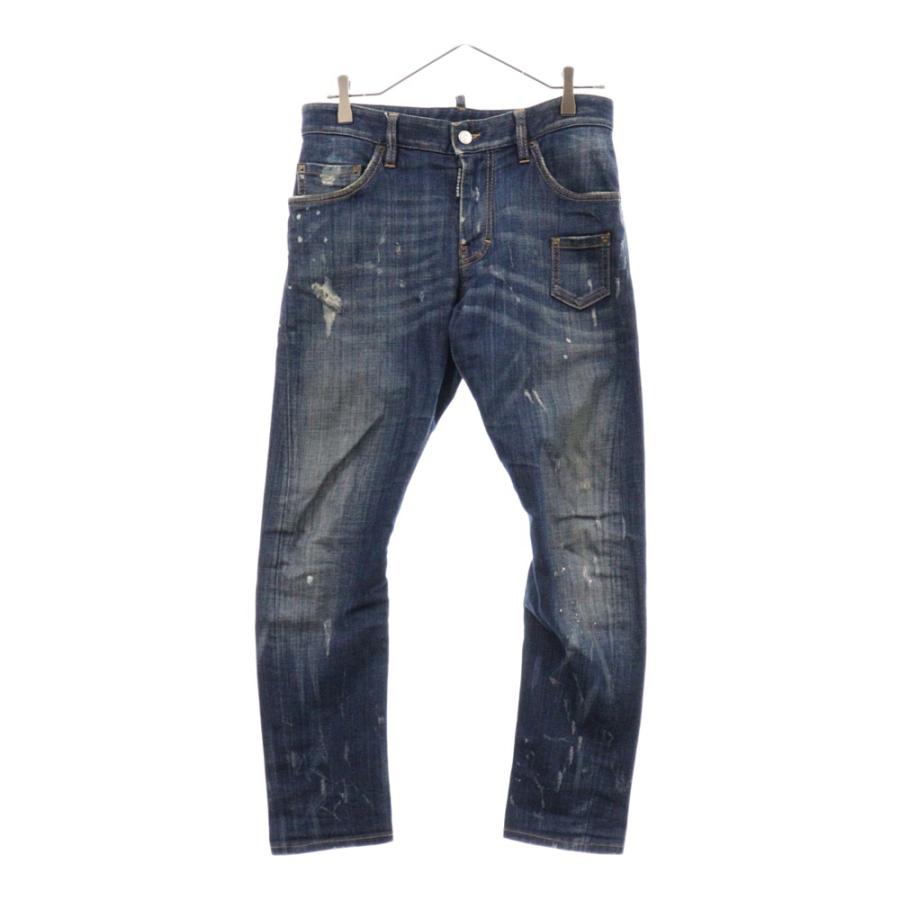 DSQUARED2 ディースクエアード 13SS Kenny Jeans ペンキ ダメージ加工 