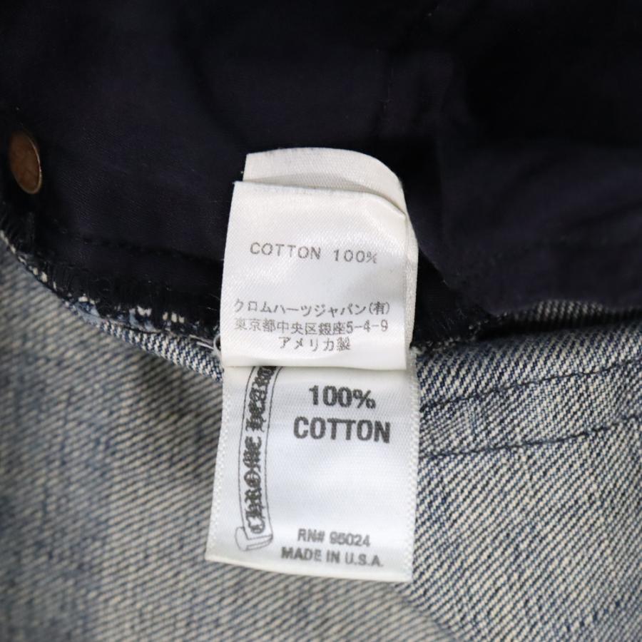CHROME HEARTS（クロムハーツ） DNM PANTS CRS BTN INDIGO クロス