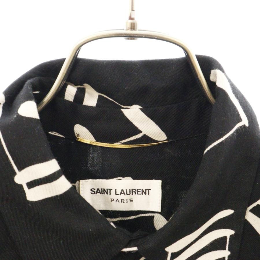 サンローランパリ 16AW シグネチャーセブンティーズカラー 音符総柄