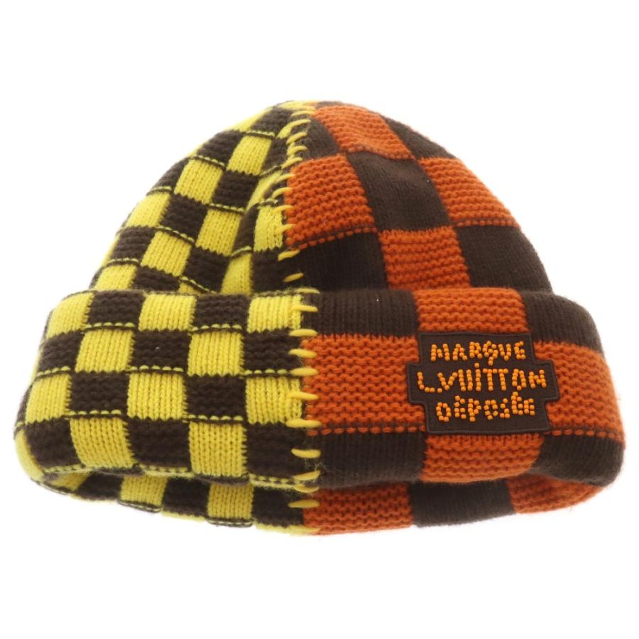LOUIS VUITTON（ルイ・ヴィトン） Damier Pop Split Beanie Jaune