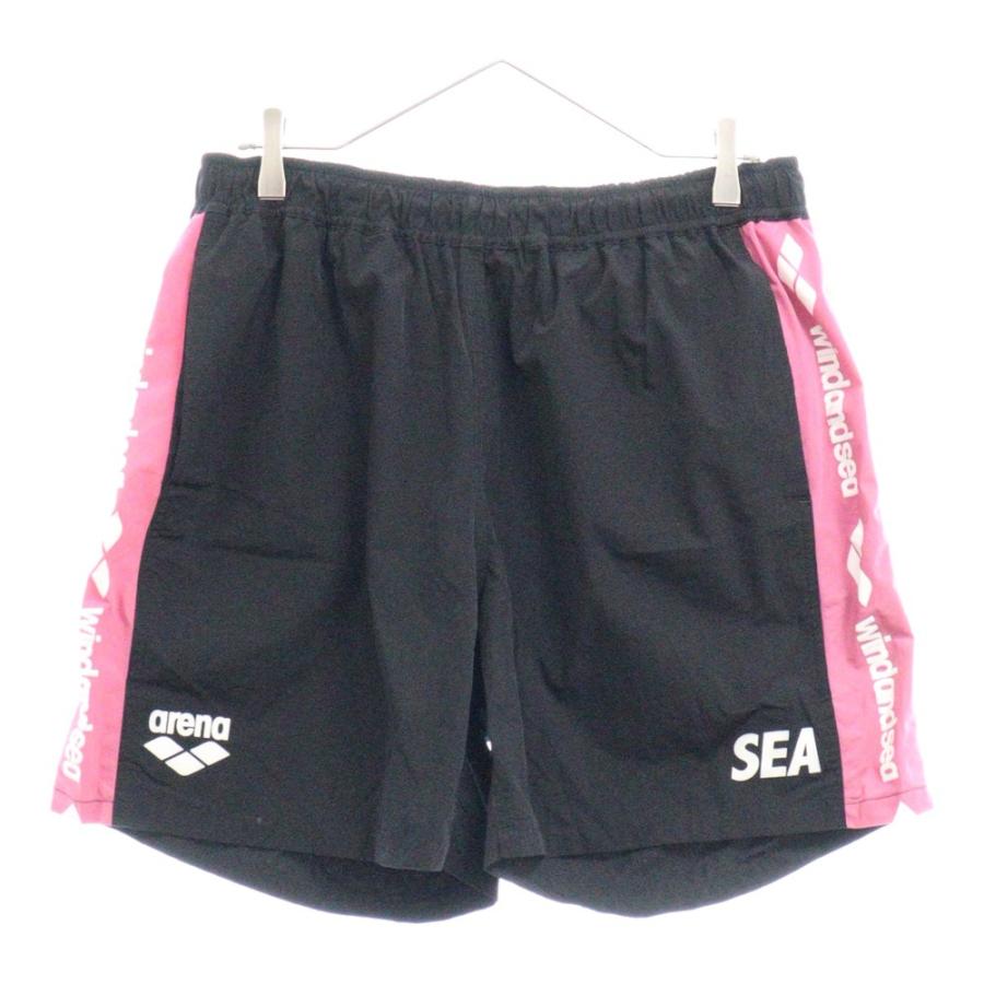 WIND AND SEA ウィンダンシー ×ARENA アリーナ ロゴプリントナイロン 