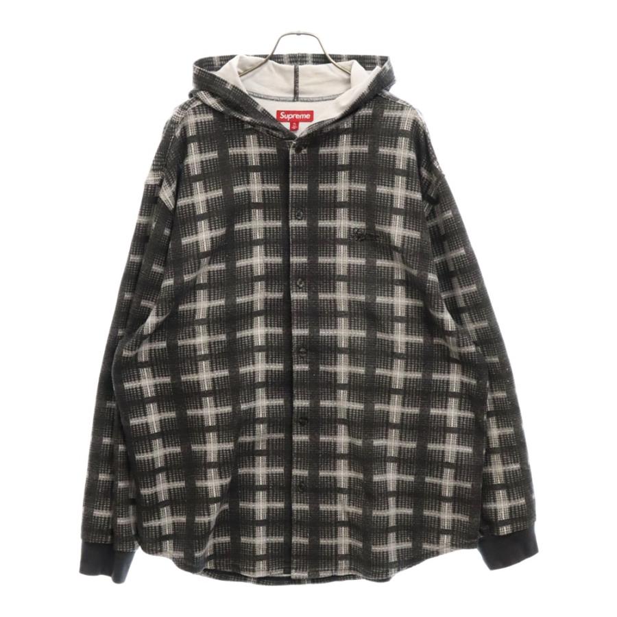 Supreme SUPREME シュプリーム 23AW Hooded Plaid Knit Shirt  