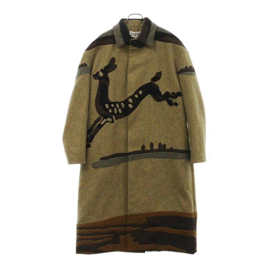 LOEWE ロエベ Deer Intarsia Coat ディア インターシャ コート LOEWE ロエベ Deer Intarsia Coat ディア インターシャ コート