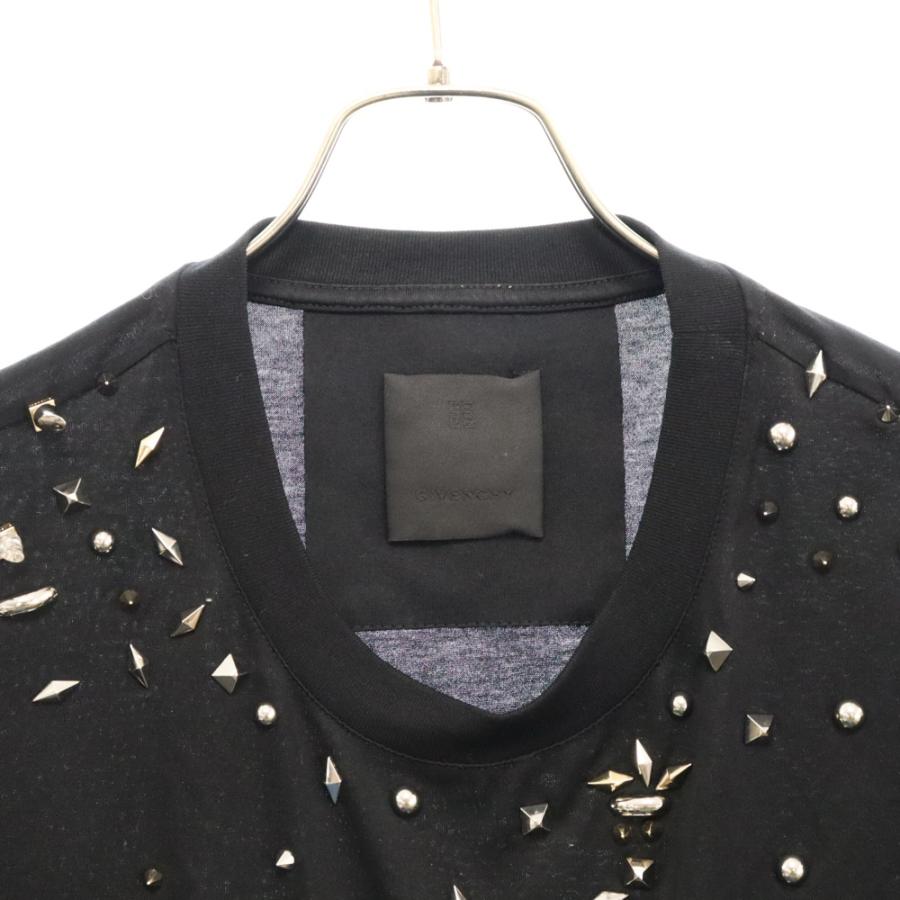 GIVENCHY ジバンシィ スタッズ ビジューデザイン コットン クルー 