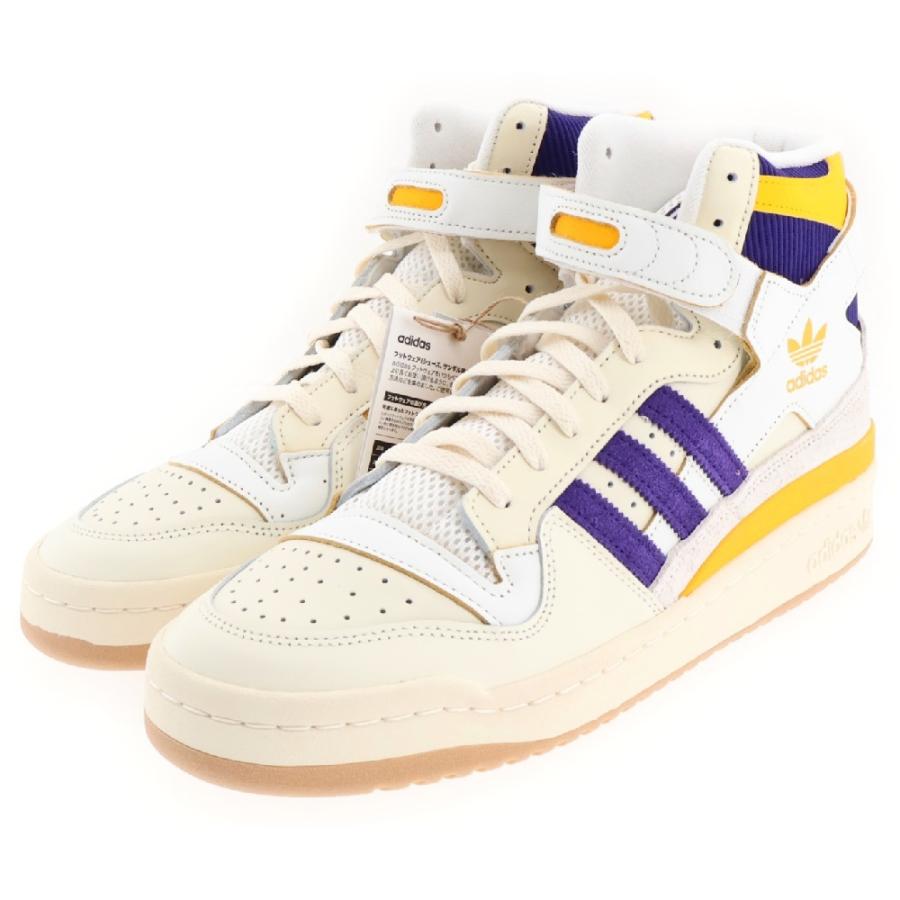  アディダス FORUM 84 HIGH Lakers フォーラム レイカーズ ハイカットスニーカー ホワイト US10.5/28.5cm GX9054 adidas（アディダス） FORUM 84 HIGH Lakers フォーラム レイカーズ