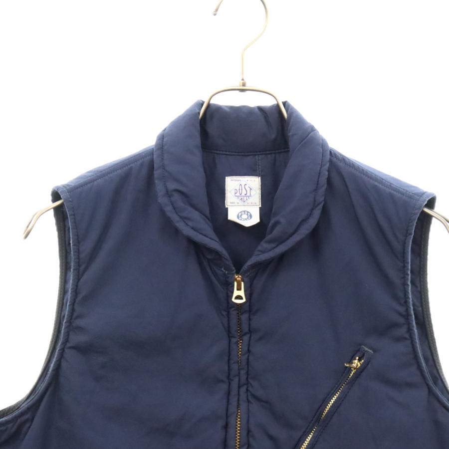 POST OVERALLS ポストオーバーオールズ 中綿 ジップアップ ベスト