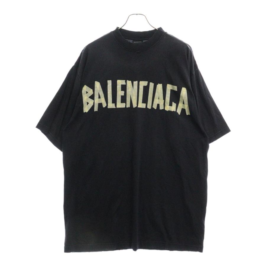 BALENCIAGA バレンシアガ 23SS Tape Type T-Shirt テープロゴ ダメージ 
