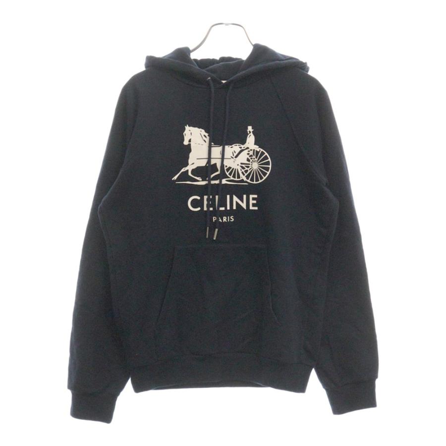 ビオラ　セリーヌ　スウェット　パーカー　ロゴプリント　サルキー CELINE（セリーヌ） 21AW SULKY SWEATHOODIE カシミヤ混 サルキー ロゴ