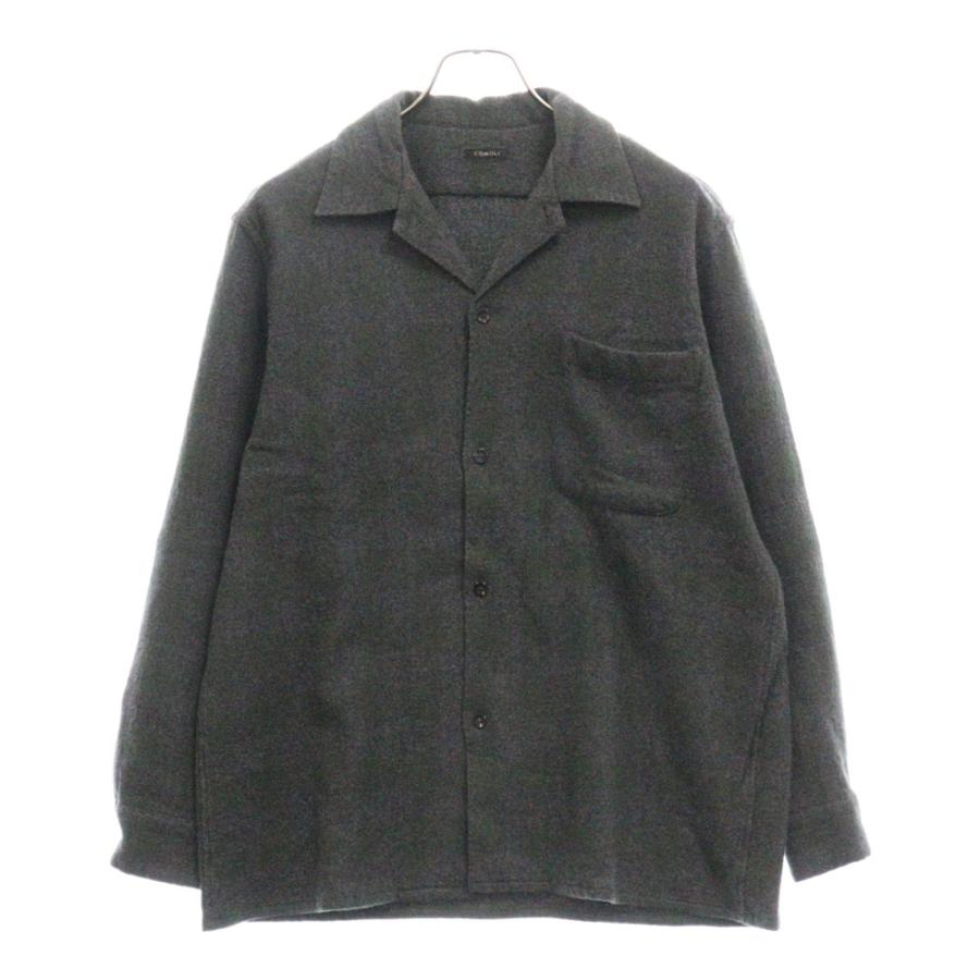 COMOLI（コモリ） 20AW オープンカラー カシミヤ混 ウール ロング