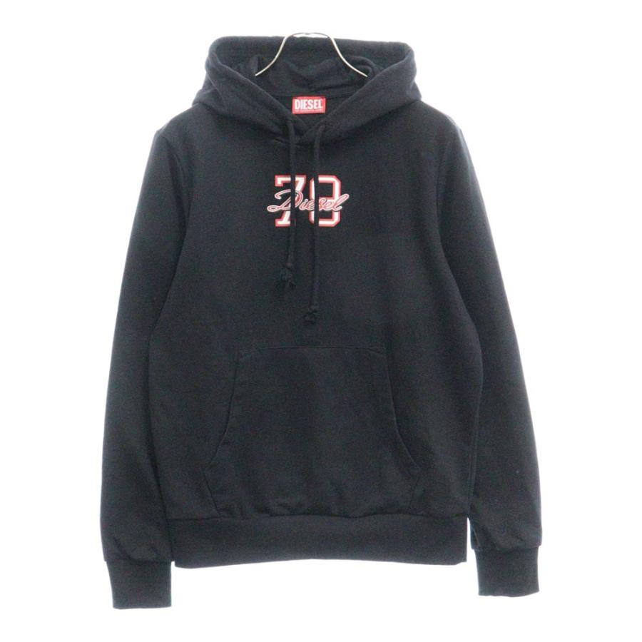 DIESEL ディーゼル S-GINN-HOOD-K22 78ロゴプリント スウェット プル 