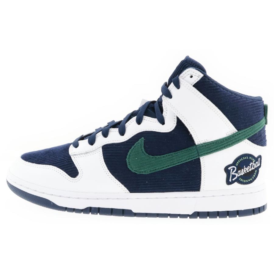 NIKE ナイキ DUNK HIGH PRM EMB ダンク ハイカットスニーカー ネイビー 