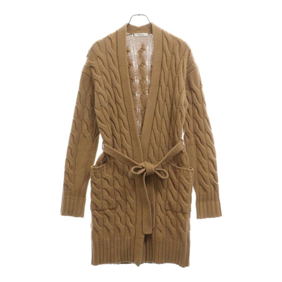MaxMara マックスマーラ カシミヤ混 ケーブル ニット ロング