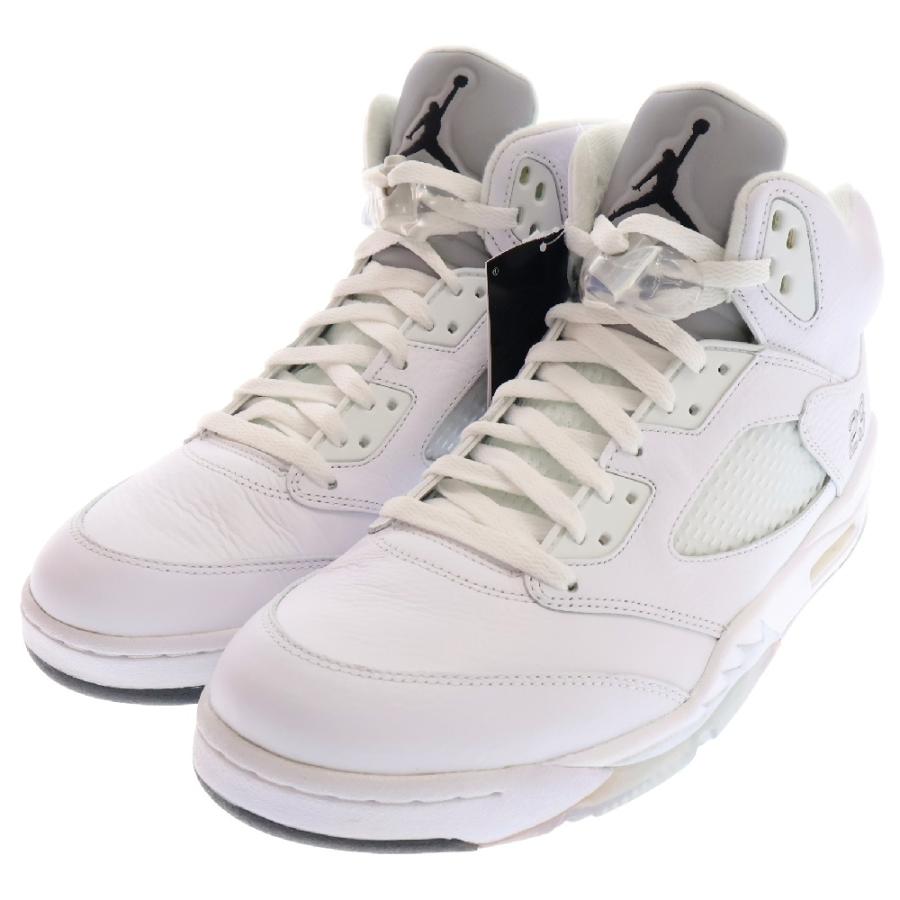NIKE ナイキ AIR JORDAN 5 RETRO METALLIC WHITE エアジョーダン