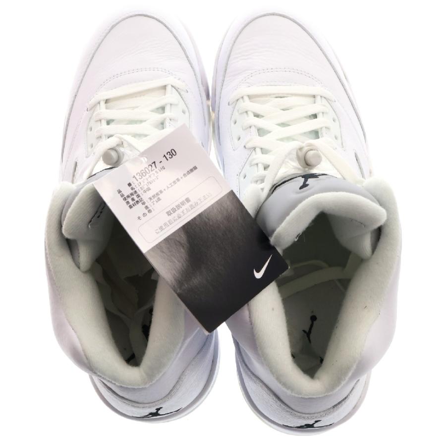 NIKE ナイキ AIR JORDAN 5 RETRO METALLIC WHITE エアジョーダン