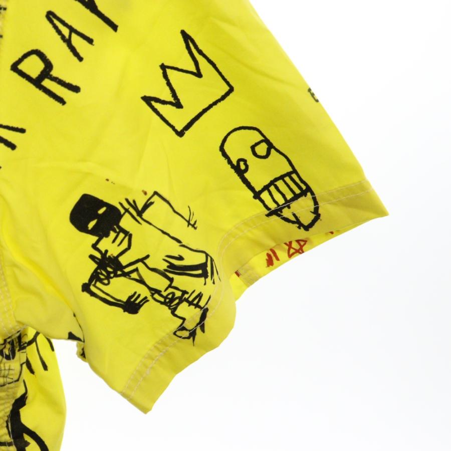 JUNYA WATANABE COMME des GARCONS ジュンヤワタナベ コムデギャルソン Jean-Michel Basquiat B021 バスキア 綿ブロードプリント 半袖シャツ イエロー WK-B021 JUNYA WATANABE COMME des GARCONS ジュンヤワタナベ コムデギャルソン