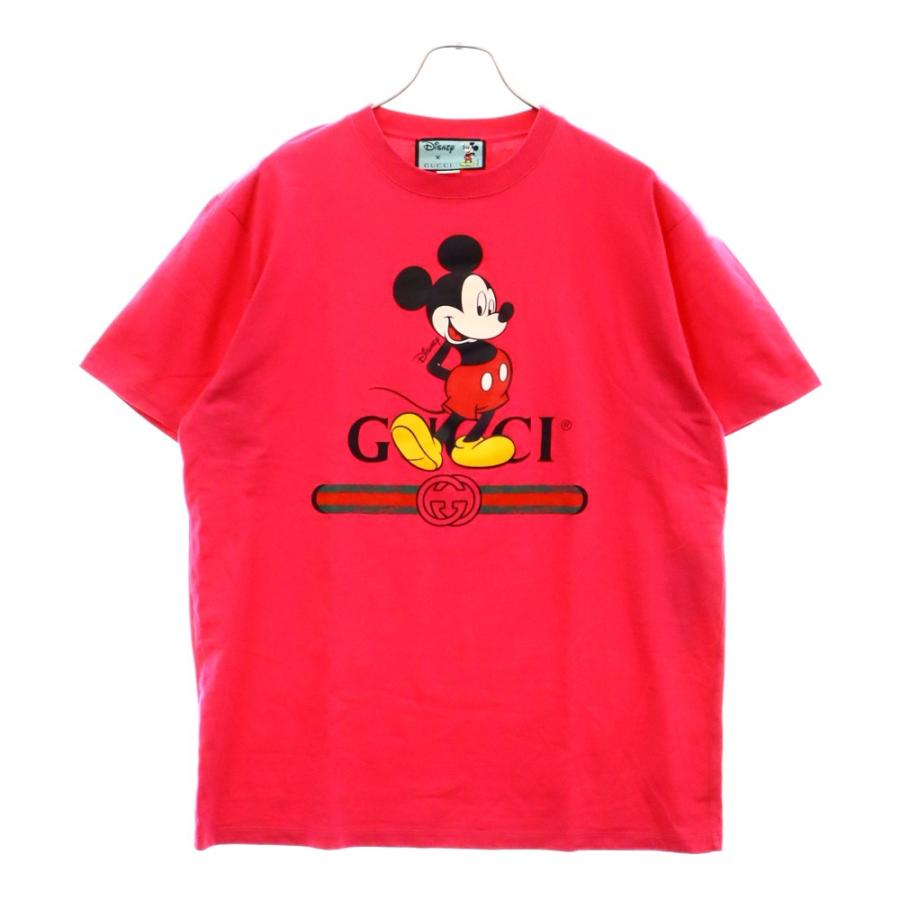 GUCCI × Disney ミッキー Tシャツ ピンク GUCCI × Disney ミッキーマウス Tシャツ ピンク