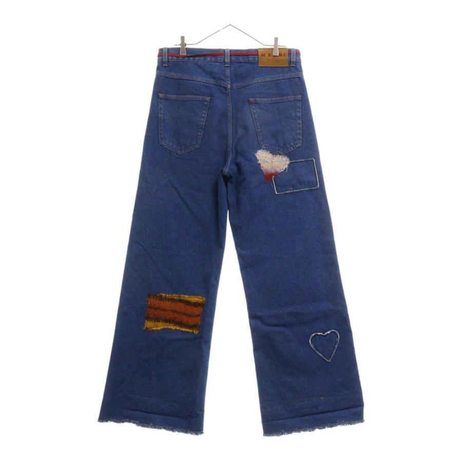 MARNI マルニ 23AW Flared Mohair Patch Denim モヘアパッチ MARNI マルニ 23AW Flared Mohair Patch Denim モヘアパッチ
