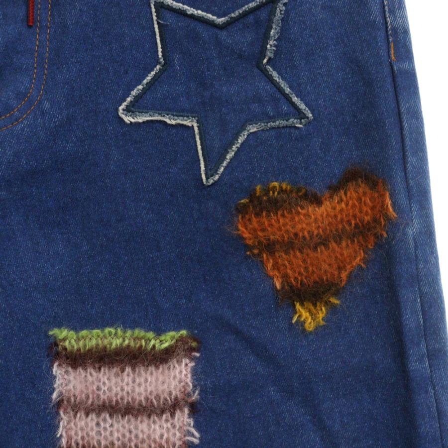 MARNI マルニ 23AW Flared Mohair Patch Denim モヘアパッチ MARNI マルニ 23AW Flared Mohair Patch Denim モヘアパッチ