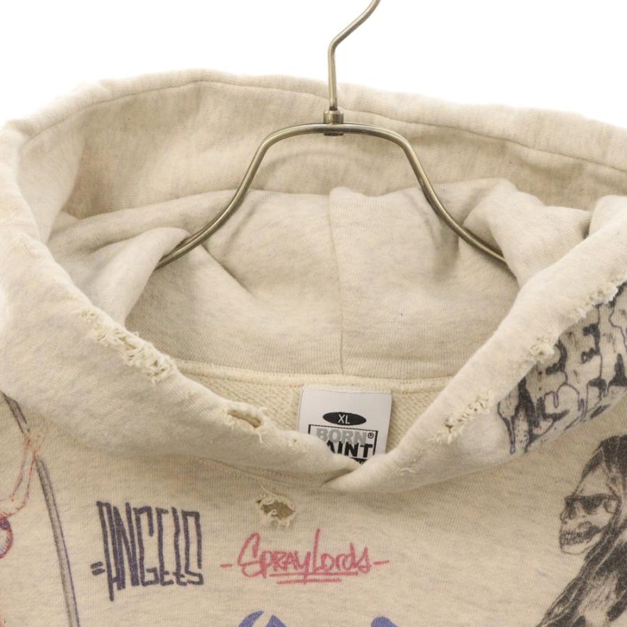 セントマイケル 24SS ×BACKBONE BR_HOODIE LA バックボーン