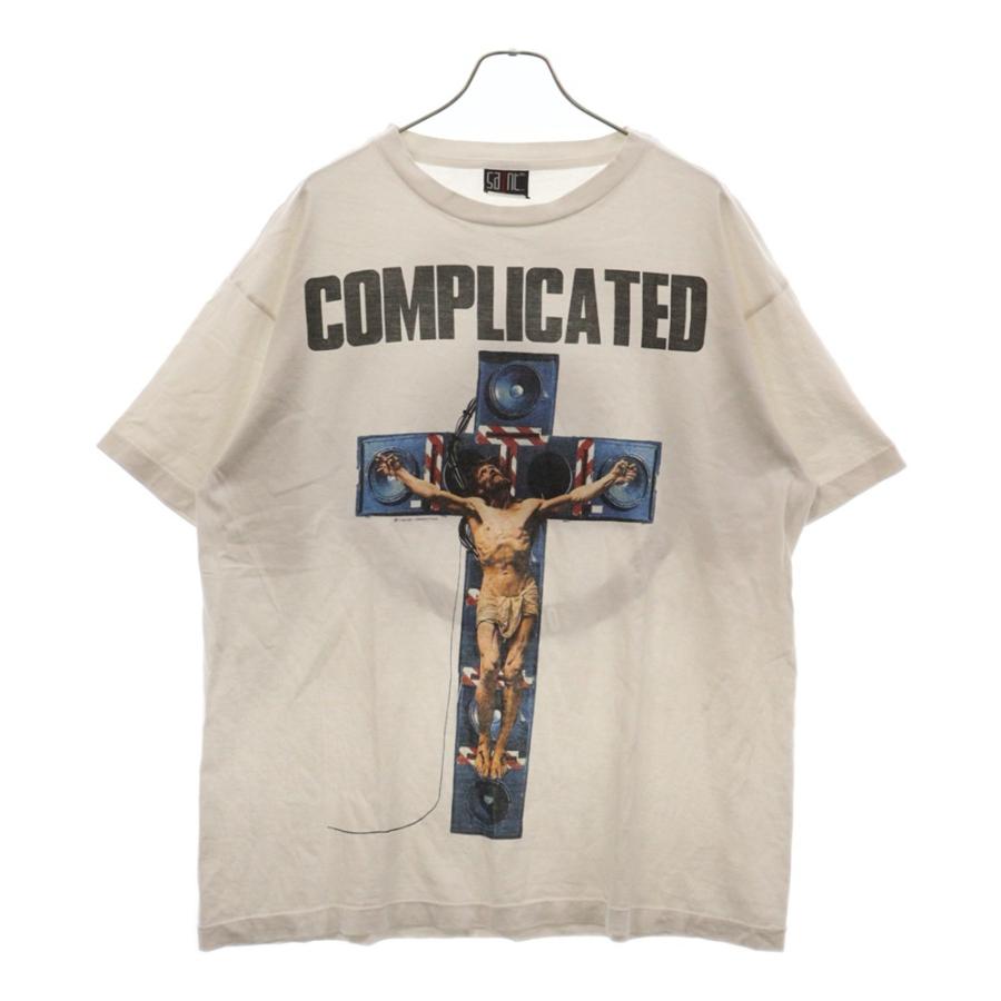 セントマイケル 23AW×河村康輔 COMPLICATED PRINT S/S TEE フロント  