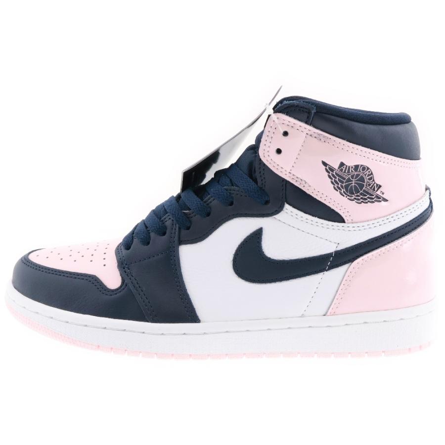 【美品】NIKE 24cm Air Jordan 1 ピンクネイビー ハイカット NIKE（ナイキ） AIR JORDAN 1 ウィメンズ エアジョーダン