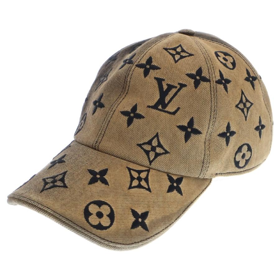 Louis Vuitton ベージュキャップ Louis Vuitton キャップ《Get Ready》ベージュ レザー 直営店 (Louis