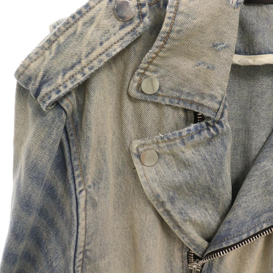 AMIRI アミリ Damage Denim Riders Jacket ダメージ加工 デニム AMIRI アミリ Damage Denim Riders Jacket ダメージ加工 デニム