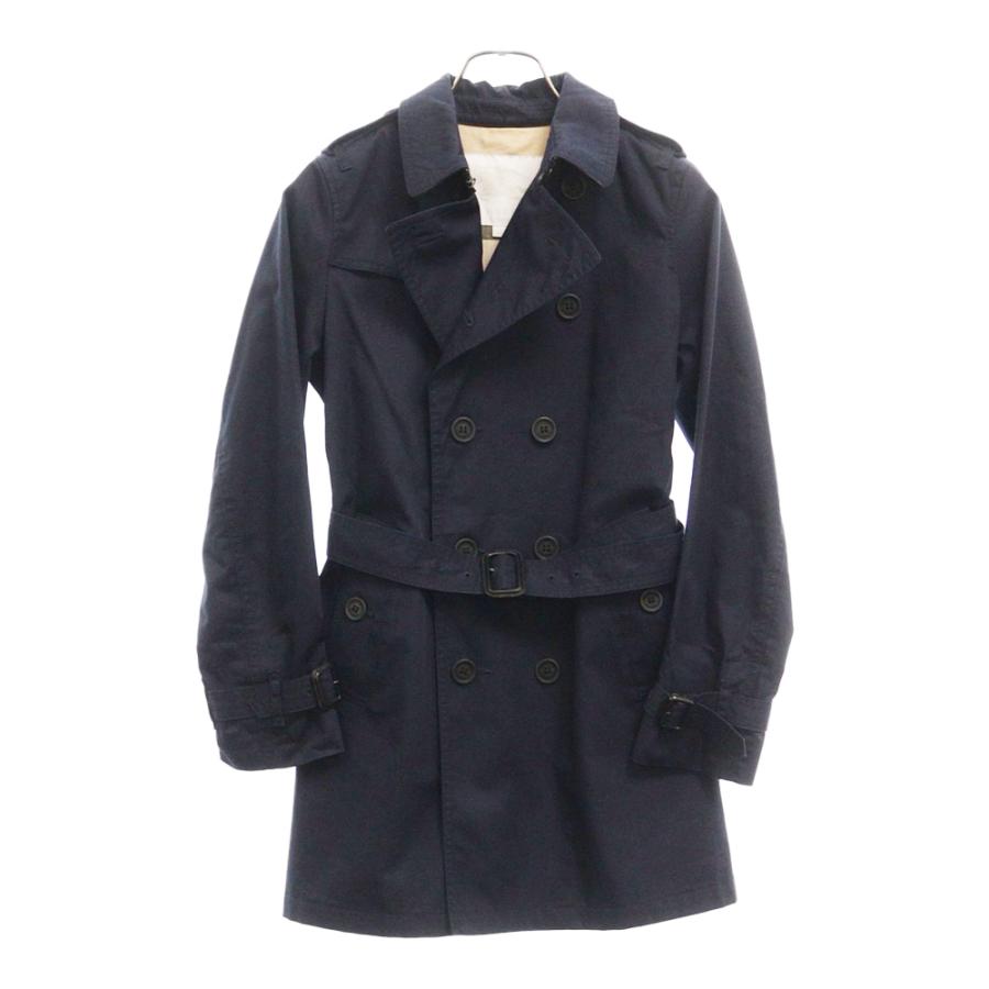 BURBERRY バーバリー ベルト付き ステンカラー コート ネイビー キッズ 