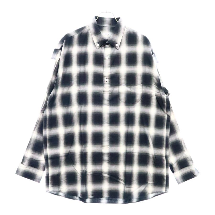 SEQUEL シークエル ラインチェックシャツ XL SEQUEL シークエル ライン