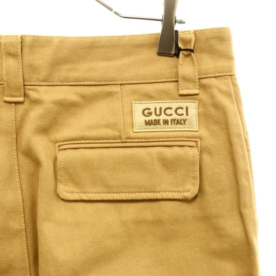 GUCCI グッチ GGオーガニック ダブルニー デニムパンツ ベージュ GUCCI グッチ GGオーガニック ダブルニー デニムパンツ ベージュ