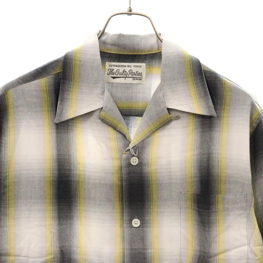 WACKO MARIA ワコマリア 22AW オンブレチェック オープンカラー WACKO MARIA ワコマリア 22AW オンブレチェック オープンカラー