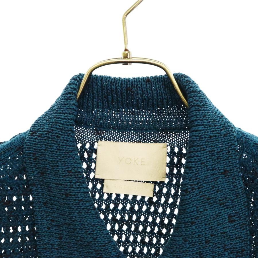 YOKE ヨーク 24SS MESH KNITTED BUTTONED CARDIGAN メッシュ YOKE ヨーク 24SS MESH KNITTED BUTTONED CARDIGAN メッシュ