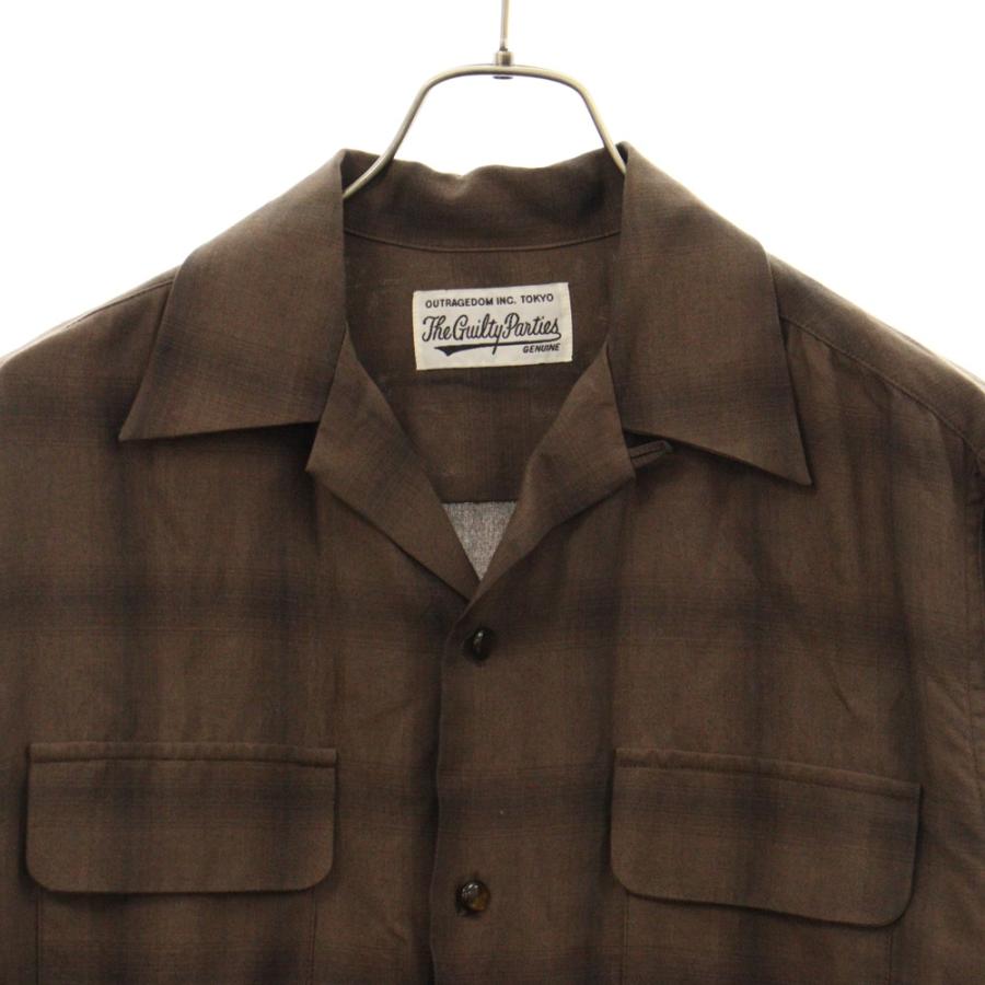 WACKO MARIA ワコマリア OMBRAY CHECK OPEN COLLAR SHIRTS L/S 