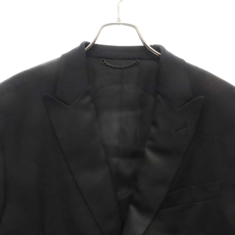 美品 ルイヴィトン テーラードジャケット ブラック サイズ36*LC659 LOUIS VUITTON（ルイ・ヴィトン） 23SS チェーン柄 ウール ピークド