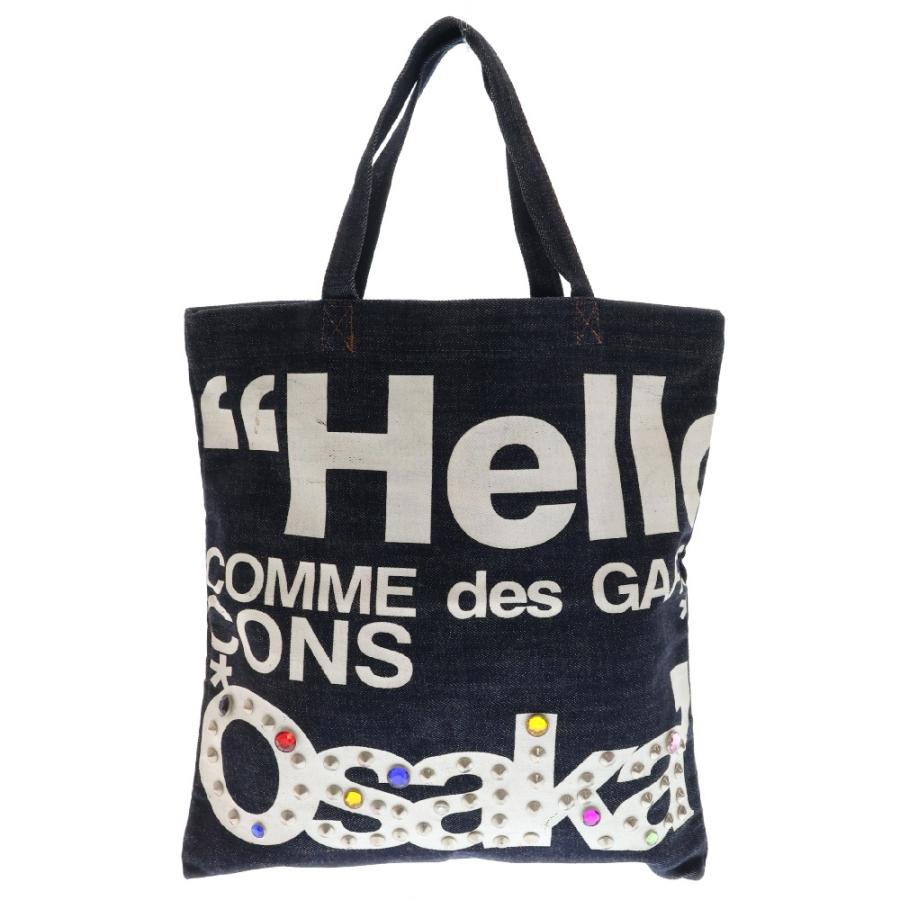 コムデギャルソン 大阪路面店OPEN限定 スタッズ デニムトートバッグ