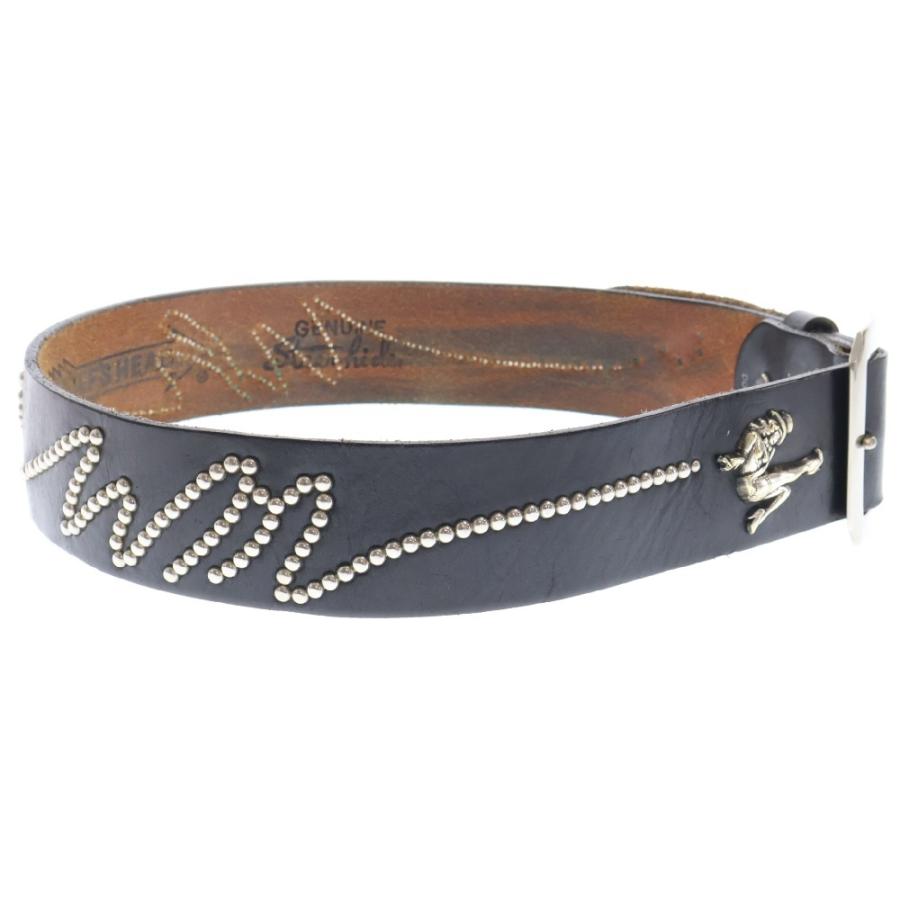 WOLF'S HEAD ウルフズヘッド ×WACKO MARIA STUDS LEATHER BELT WOLF'S HEAD ウルフズヘッド ×WACKO MARIA STUDS LEATHER BELT