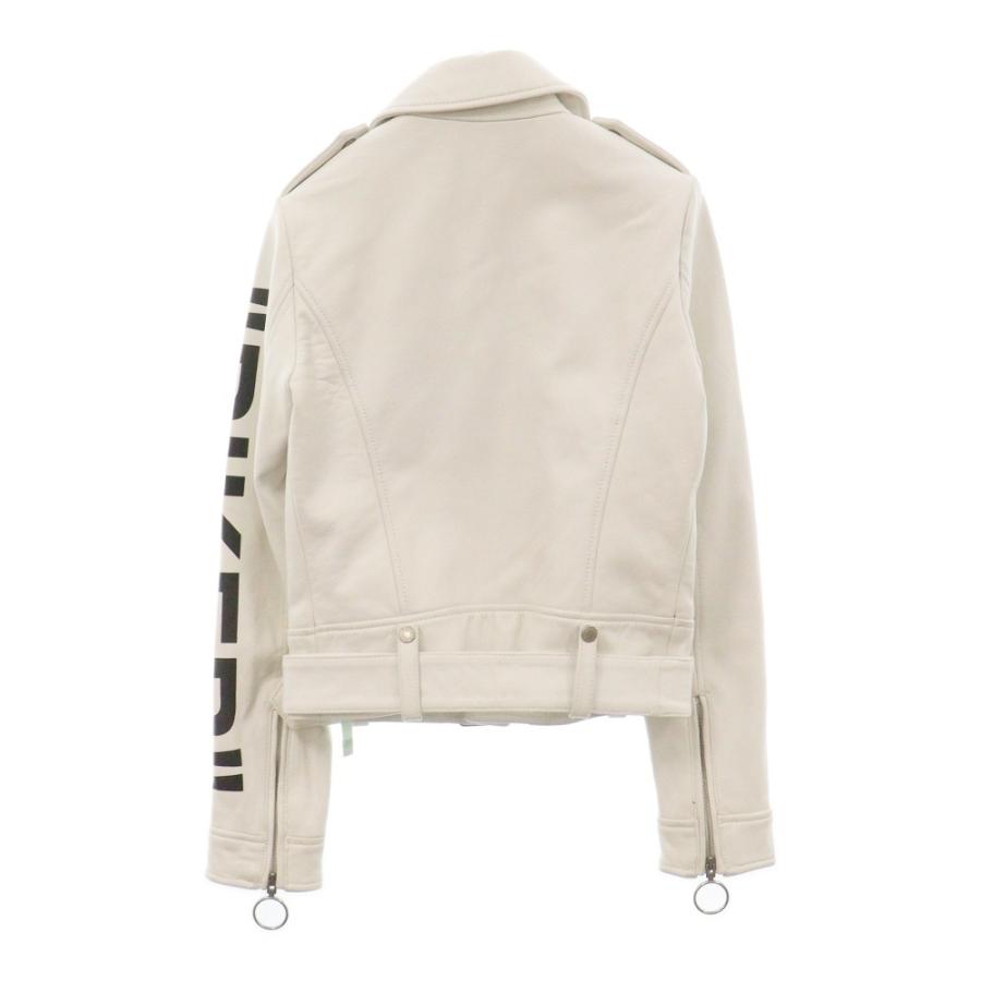 OFF-WHITE (オフホワイト) ダブルレザーライダースジャケット OFF-WHITE (オフホワイト) ダブルレザーライダースジャケット