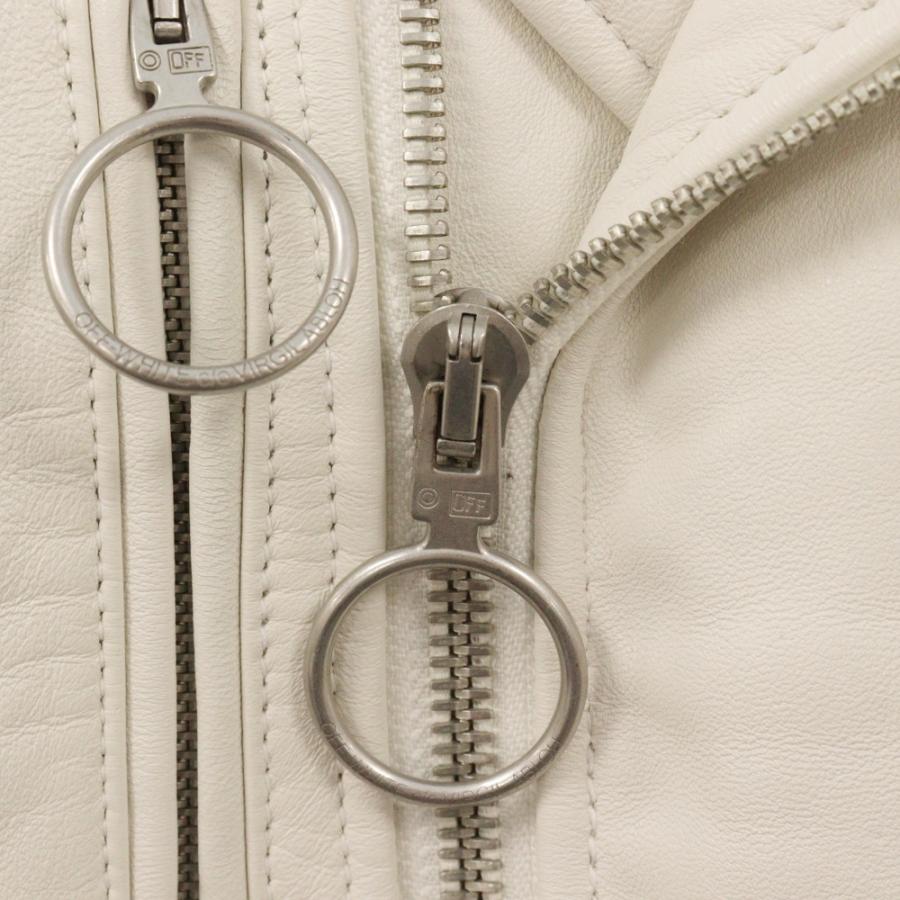 OFF-WHITE (オフホワイト) ダブルレザーライダースジャケット OFF-WHITE (オフホワイト) ダブルレザーライダースジャケット