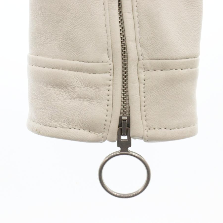 OFF-WHITE (オフホワイト) ダブルレザーライダースジャケット OFF-WHITE (オフホワイト) ダブルレザーライダースジャケット