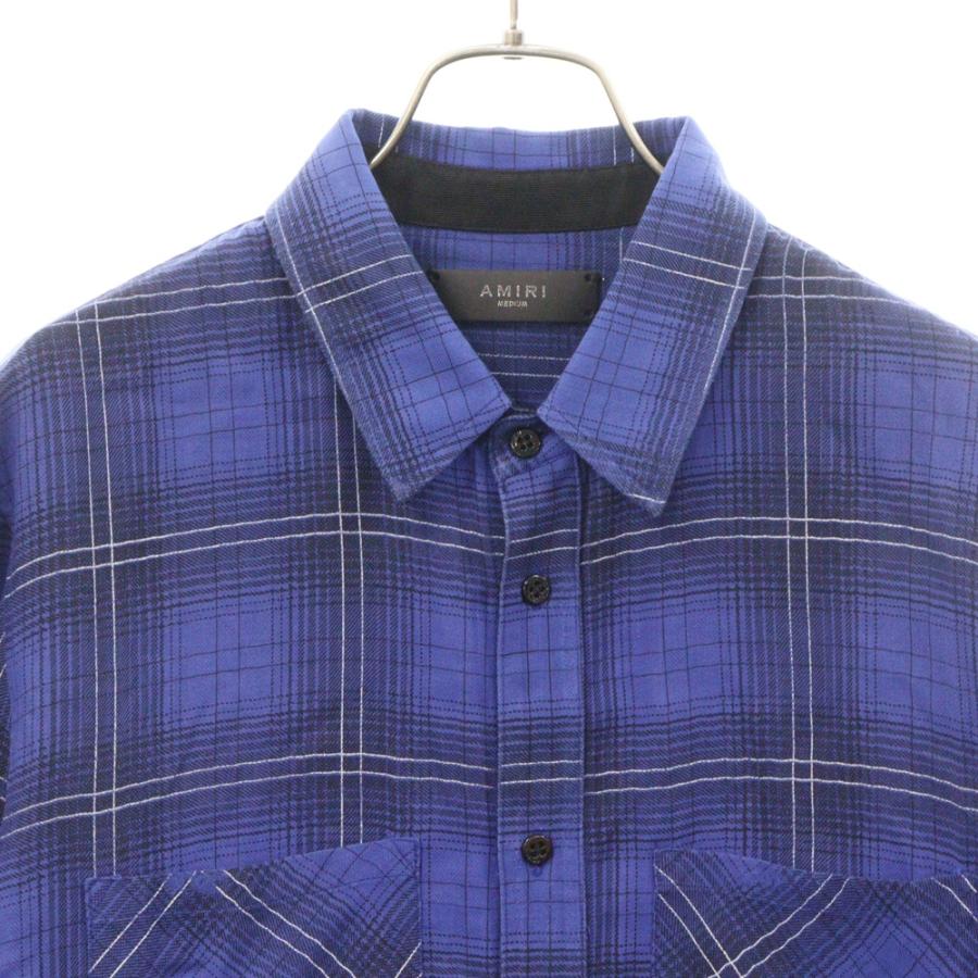 AMIRI（アミリ） Cashmere Check L/S Shirt カシミア混 チェック長袖
