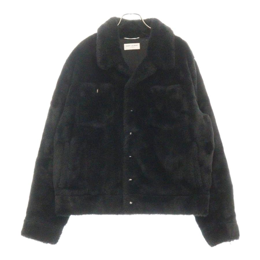 サンローランパリ 23AW ANIMAL FREE FUR SHORT DENIM JACKET サンローランパリ 23AW ANIMAL FREE FUR SHORT DENIM JACKET