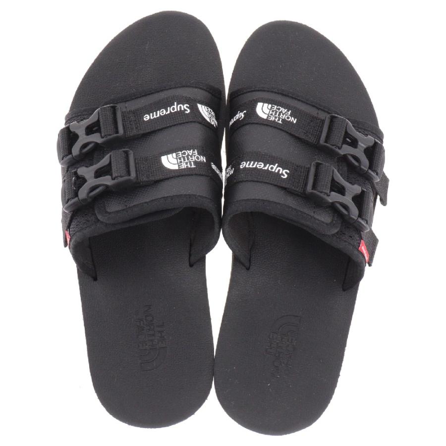 シュプリーム×ノースフェイス サンダル 確実正規品 状態良 26cm ブラック The North Face Supreme ブラックサンダル 26.0cm