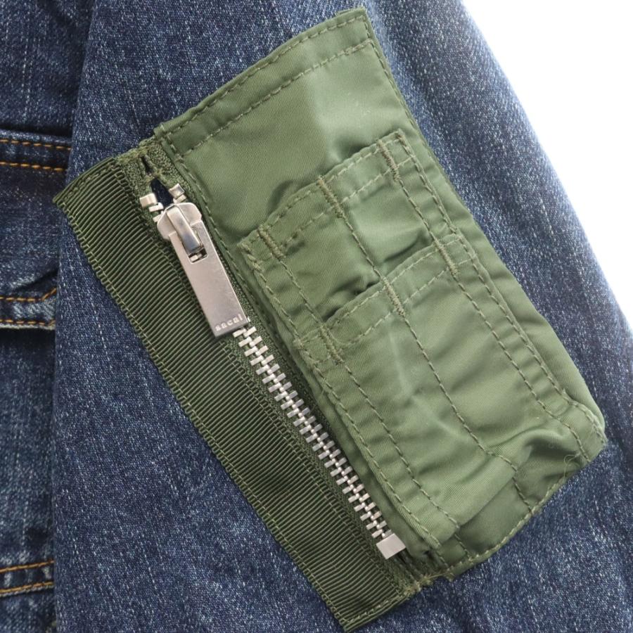 sacai Sacai サカイ 23AW Denim Nylon Twill Jacket デニム sacai Sacai サカイ 23AW Denim Nylon Twill Jacket デニム