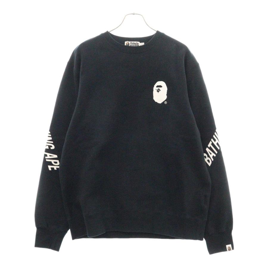 A BATHING APE アベイシングエイプ バックマルチロゴプリント クルー 