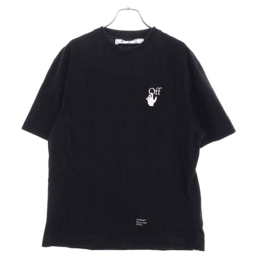 OFF-WHITE 黒 Tシャツ バックプリント OFF-WHITE オフホワイト 23SS バックアロープリント クルーネック 半袖
