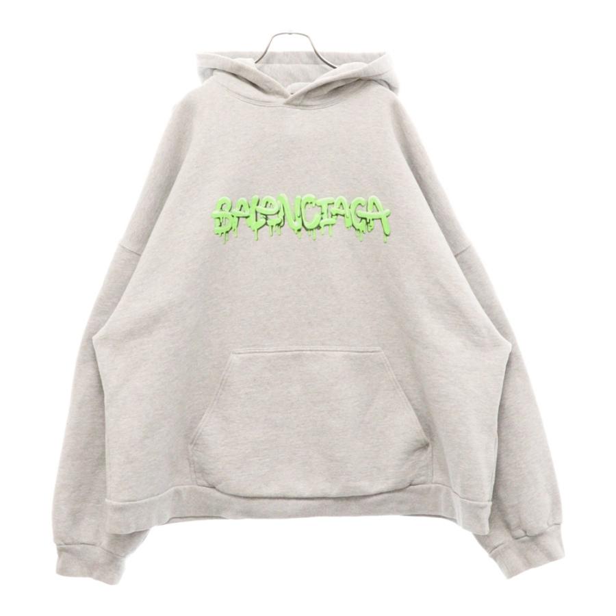 BALENCIAGA バレンシアガ 22SS スライムペイントロゴ プル BALENCIAGA バレンシアガ 22SS スライムペイントロゴ プル