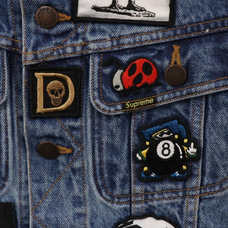 Supreme SUPREME シュプリーム 18SS Patches Denim Trucker Supreme SUPREME シュプリーム 18SS Patches Denim Trucker