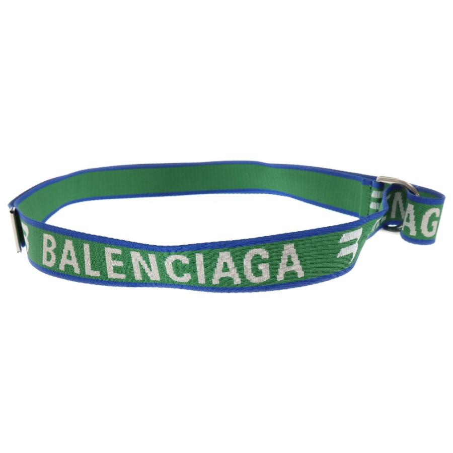 BALENCIAGA（バレンシアガ） SPORTY Bロゴ D-RING ベルト ブルー