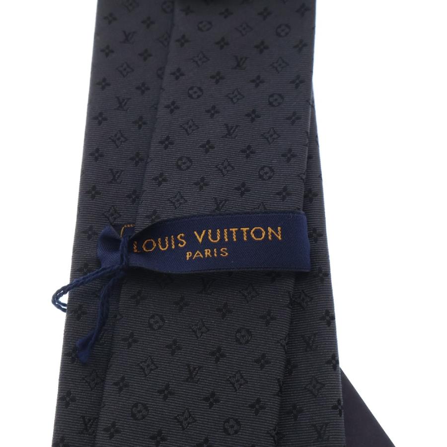 LOUIS VUITTON（ルイ・ヴィトン） モノグラム シルクネクタイ ブラック
